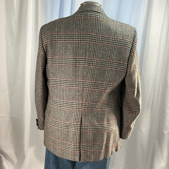 Oakton multi color herringbone sports coat blazer jacket 42 - Picture 4 of 10